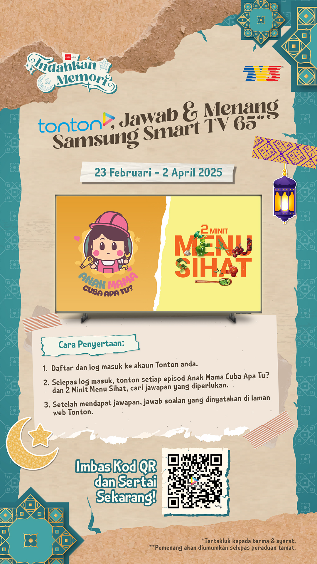 Tonton, Jawab & Menang Smart TV 65